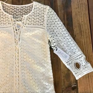 SAYLOR Alexia Dress in White